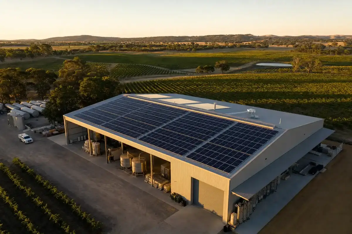 Commercial solar for Agribusiness & Wineries in South Australia